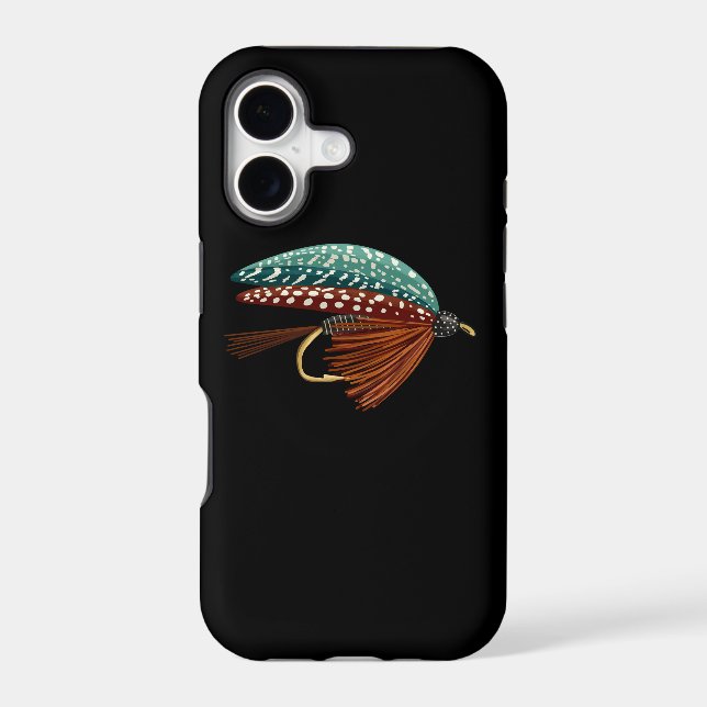 Fly Fishing Lure Angler Gift iPhone Case (Back)