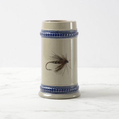 Fly Fishing Lure Beer Stein