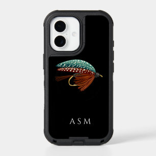 Fly Fishing Lure Custom Initials iPhone 17 Case