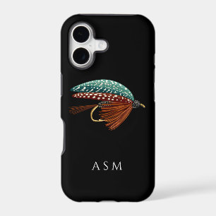 Fly Fishing Lure Monogram Gift iPhone 17 Case