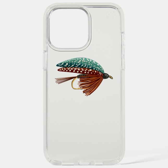 Fly Fishing Lure Subtle Angler Style Speck iPhone Case (Front)