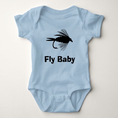 Fly Fishing lure to Personalize Baby Bodysuit