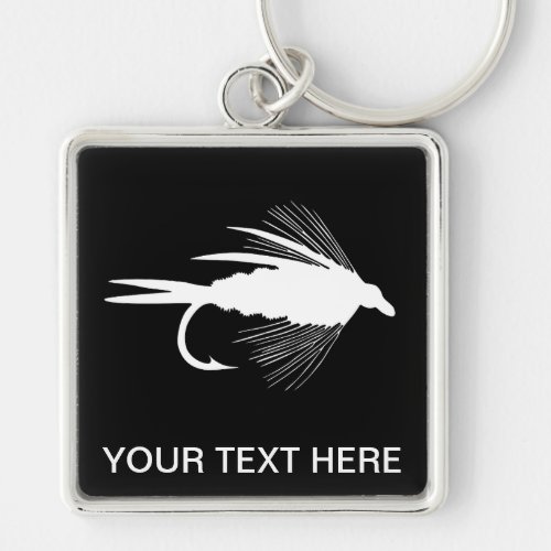 Fly Fishing lure to Personalize Keychain