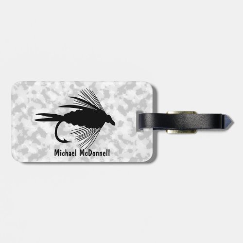 Fly Fishing lure to Personalize Luggage Tag