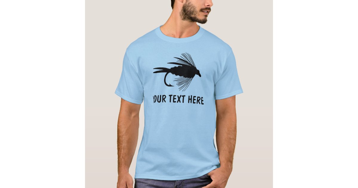 Fly Fishing lure to Personalize T-Shirt