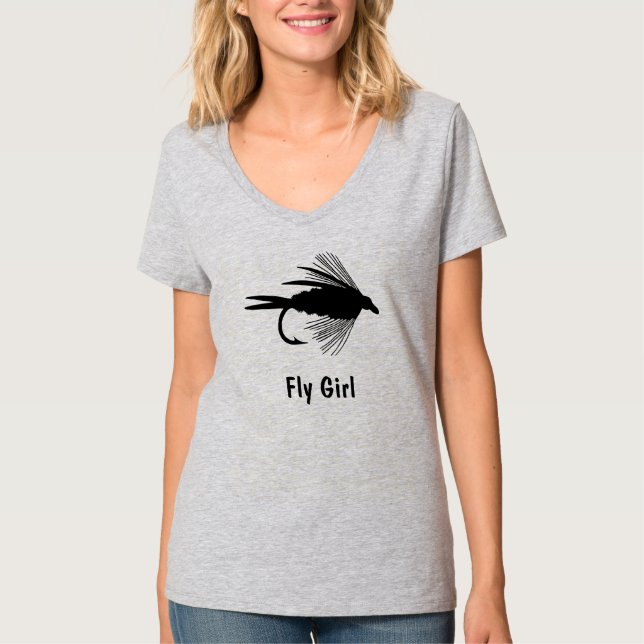 Fly Fishing lure to Personalize T-Shirt (Front)