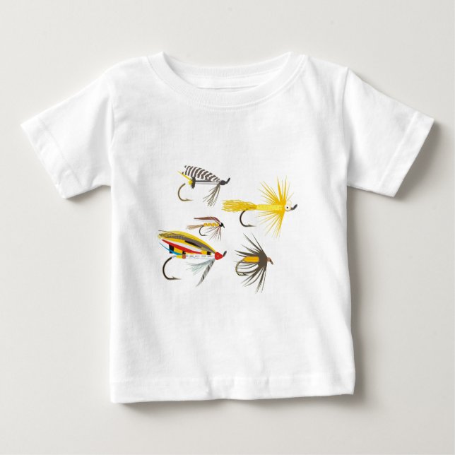 Fly Fishing Lures Baby T-Shirt (Front)