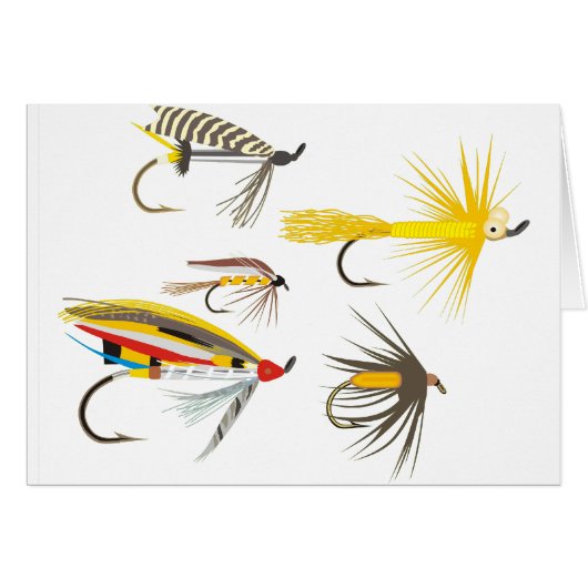 Fly Fishing Lures Cards (Front Horizontal)