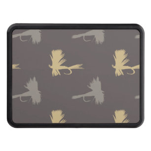 Fly Fishing Lures Pattern Trailer Hitch Cover