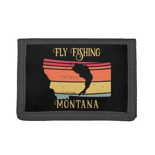 Fly Fishing Montana Trifold Wallet