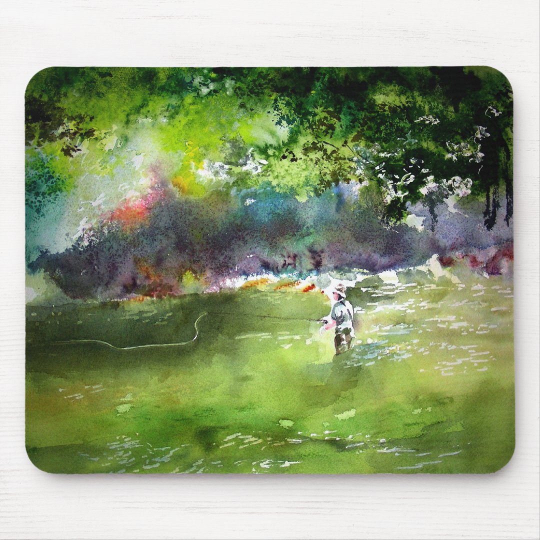 FLY FISHING MOUSEPAD Zazzle