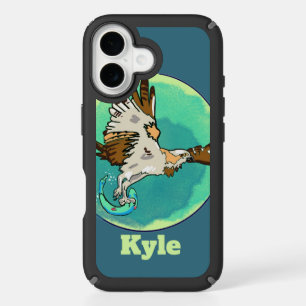 Fly fishing! Osprey catching fish iPhone 16 Case