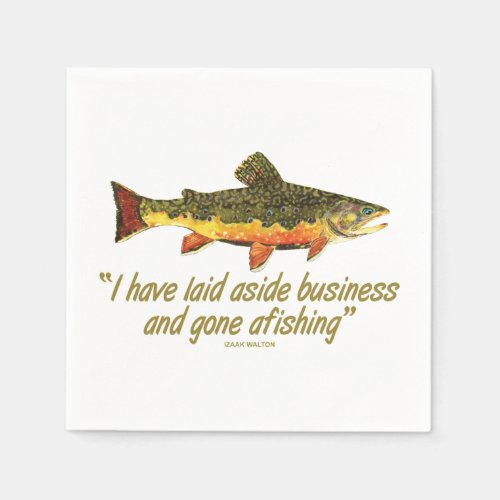 Fly Fishing Paper Napkins