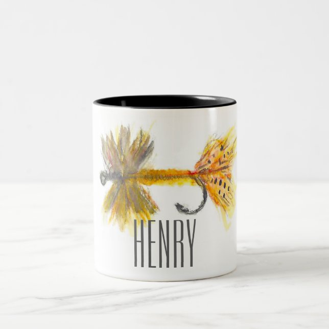 Fly Fishing Personalized Mug (Center)