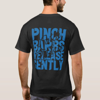 Fly fishing "Pinch Barbs Release Gently" T-Shirt