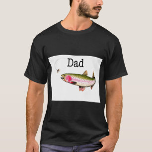 Fly fishing rainbow trout gift. T-Shirt