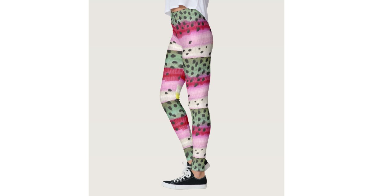 Fly Fishing Rainbow Trout Ichthyology Awesome Leggings