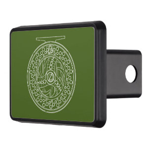 Fly Fishing Reel Art Trailer Hitch Cover
