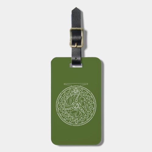 Fly Fishing Reel for Any Fishermans Luggage Tag