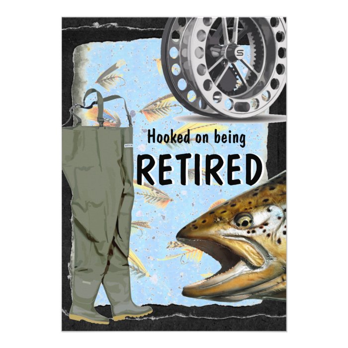 Fly Fishing Retirement Party celebration Card