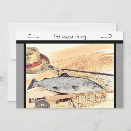 Fly Fishing Retirement Party invitation