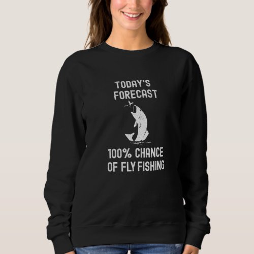 Fly Fishing Retro Trout Jump Out Of Water 1 Sweatshirt
