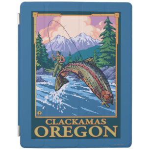 Fly Fishing Scene - Clackamas, Oregon iPad Smart Cover