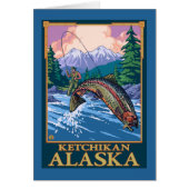 Fly Fishing Scene - Ketchikan, Alaska (Front)