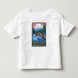 Fly Fishing Scene - Mount Adams, Washington Toddler T-shirt