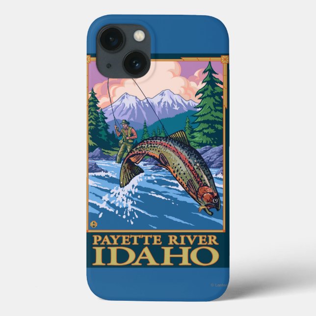 Fly Fishing Scene - Payette River, Idaho Case-Mate iPhone Case (Back)