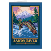 Fly Fishing Scene - Sandy River, Oregon (Front)