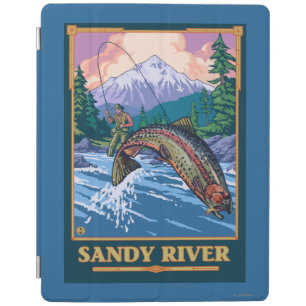 Fly Fishing Scene - Sandy River, Oregon iPad Smart Cover