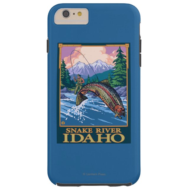 Fly Fishing Scene - Snake River, Idaho Case-Mate iPhone Case (Back)