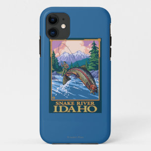 Fly Fishing Scene - Snake River, Idaho iPhone 11 Case