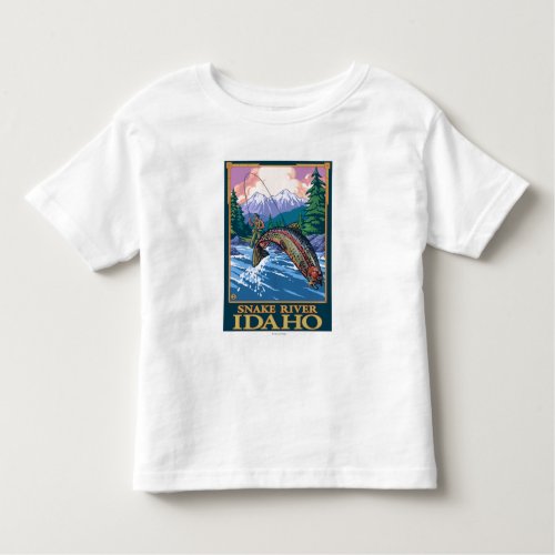 Fly Fishing Scene _ Snake River Idaho Toddler T_shirt