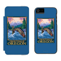 Fly Fishing Scene - Troutdale, Oregon