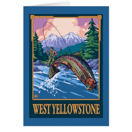 Fly Fishing Scene - West Yellowstone (Front)