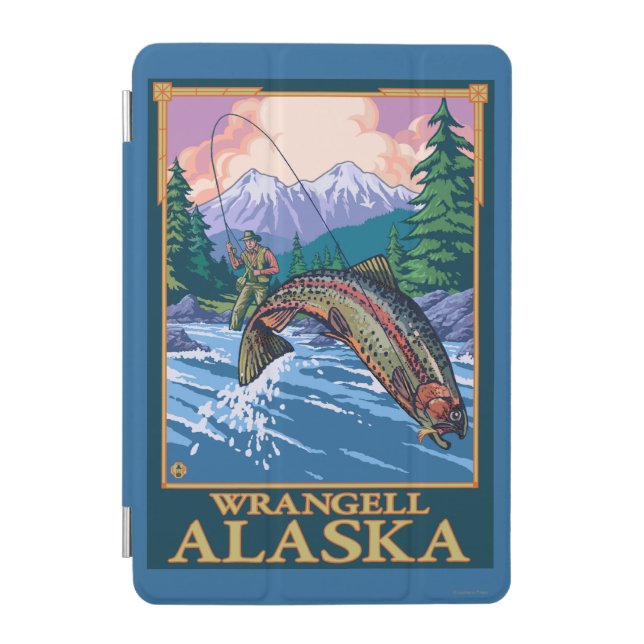 Fly Fishing Scene - Wrangell, Alaska iPad Mini Cover (Front)