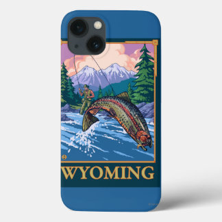 Fly Fishing Scene - Wyoming iPhone 13 Case