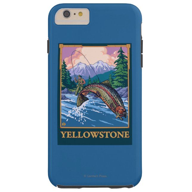 Fly Fishing Scene - Yellowstone National Park Case-Mate iPhone Case (Back)
