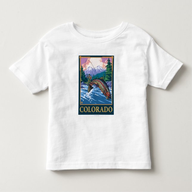 Fly Fishing SceneColorado Toddler T-shirt (Front)