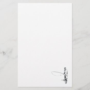 Fly Fishing Stationery by SportsArena at Zazzle