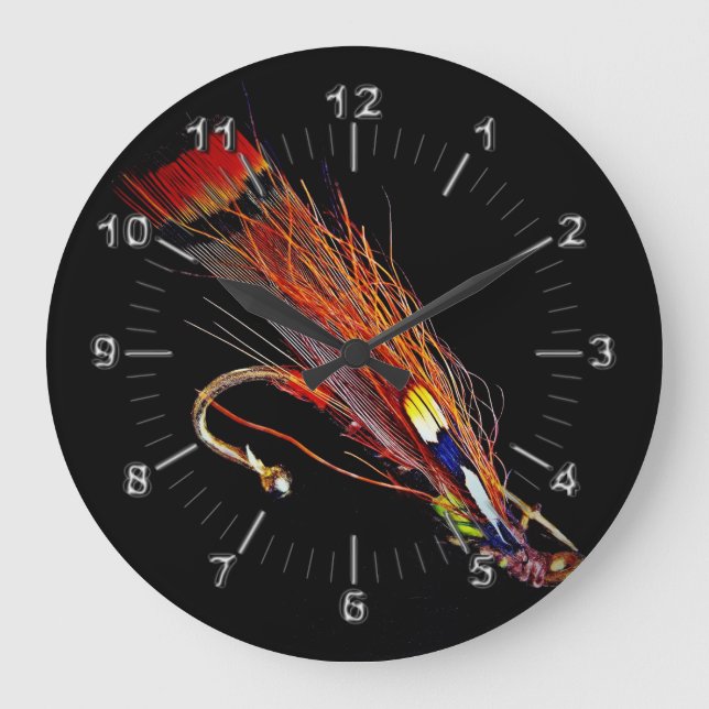 Fly fishing store large clock (Front)