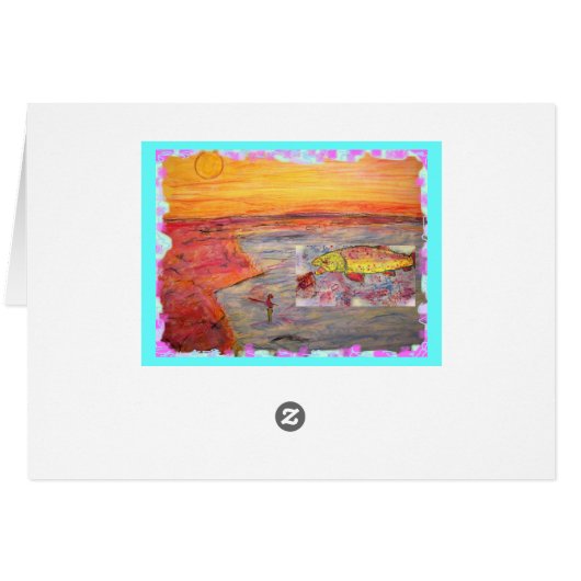 fly fishing sunset (Back Horizontal)