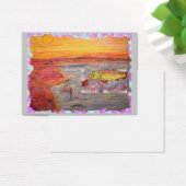 fly fishing sunset art (Desk)