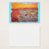 fly fishing sunset art (Front & Back)