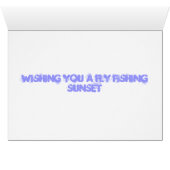 fly fishing sunset cards (Inside Horizontal (Bottom))