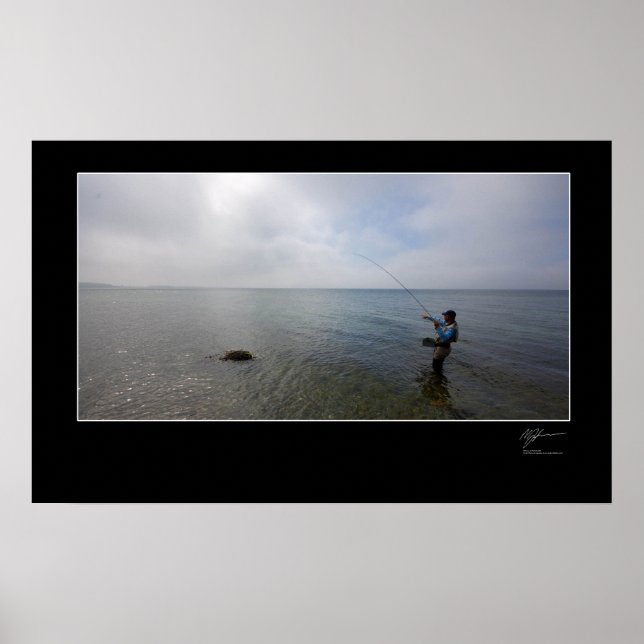 Fly-fishing the Danish coast Poster (Front)