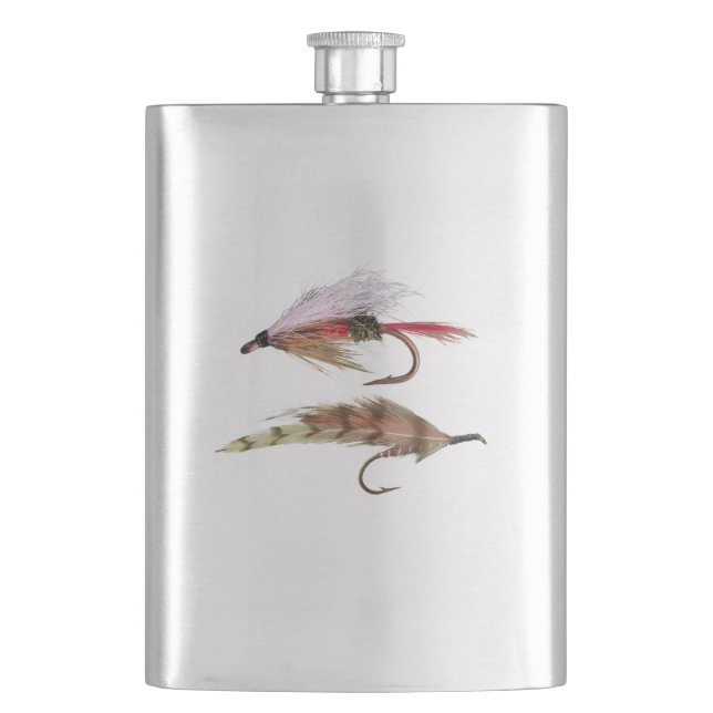 FLY FISHING THEME FLASK (Front)