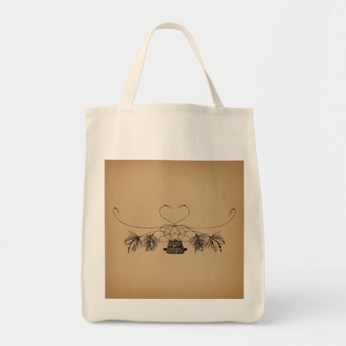 Fly Fishing Themed Vintage Art Tote Bag